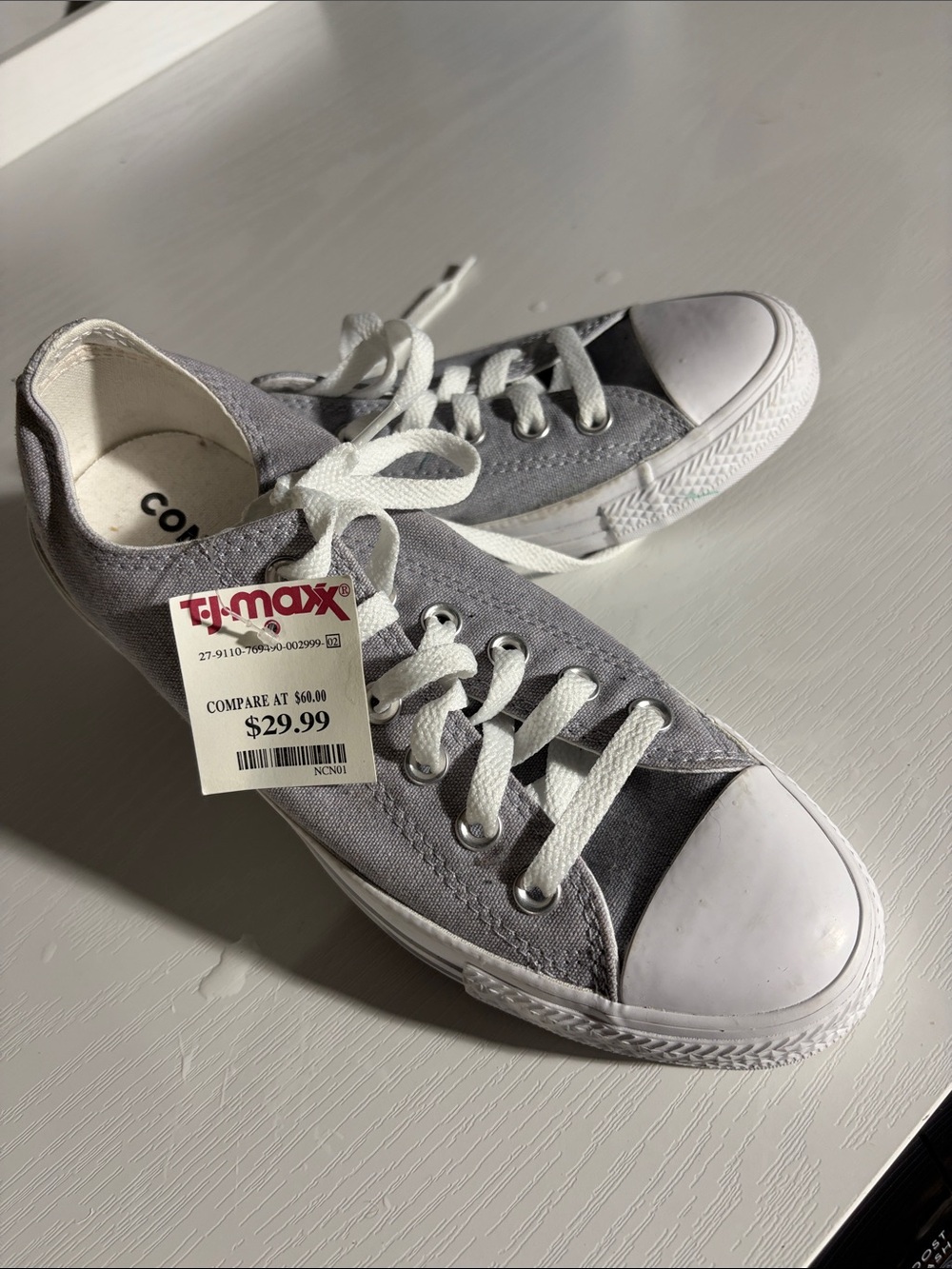 Converse Chuck Taylor All Star Low Wolf Grey Gray Sneakers US 8